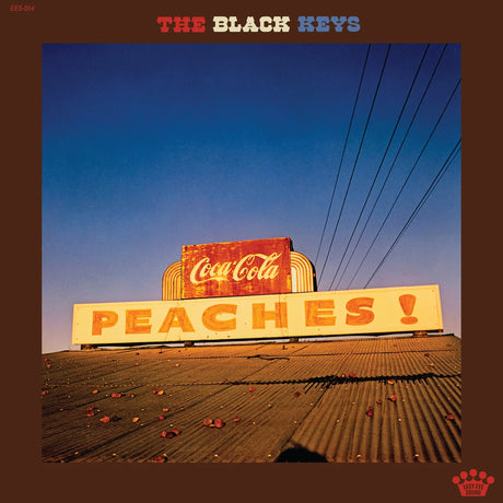 Album cover with 'Peaches!' sign and Coca-Cola logo, featuring 'The Black Keys'.
