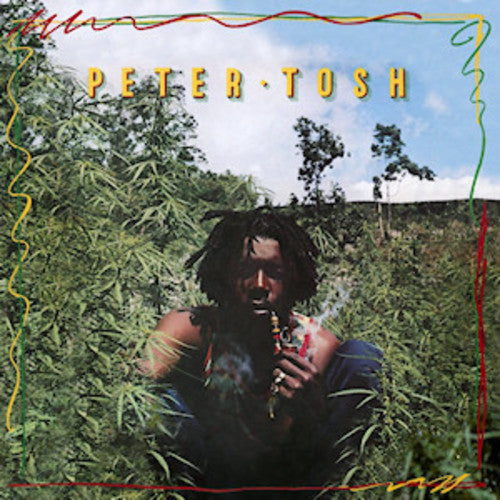 Album cover with a person smoking a cigarette surrounded by greenery and 'Peter Tosh' text.