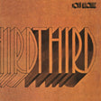 Album cover with stylized text 'Third' on a brown background