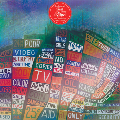 Colorful album cover with text and Radicand label