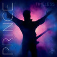 Album cover with silhouette of a person holding a guitar against a purple and blue gradient background, featuring the text 'PRINCE' and 'TIMELESS'.
