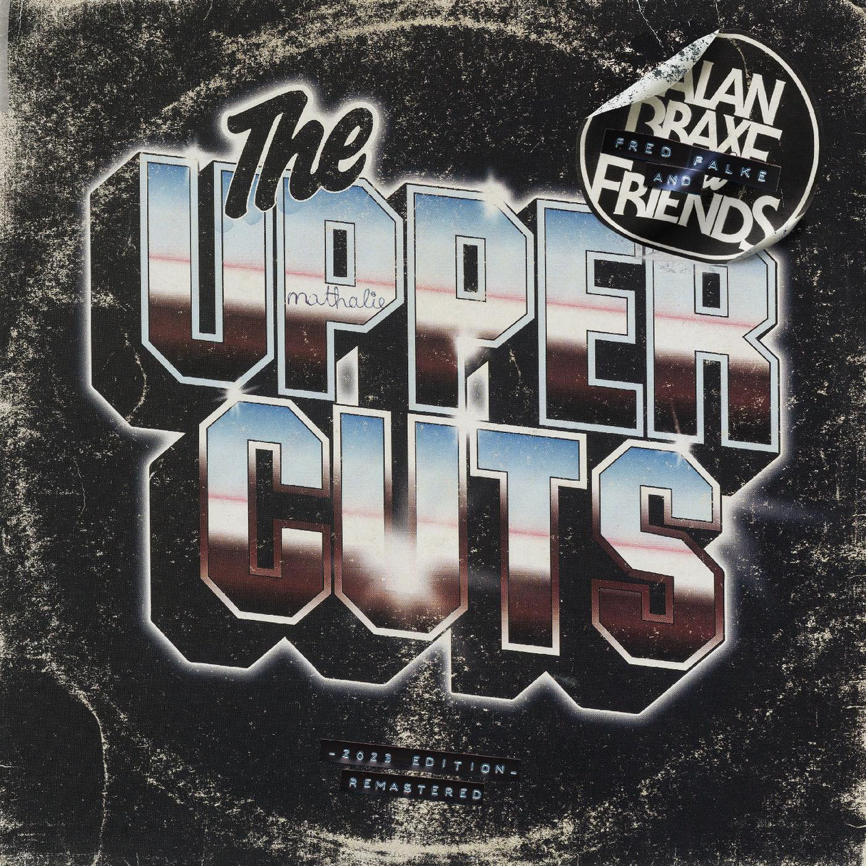 Album cover for 'The Upper Cuts' featuring stylized text and a logo on a textured background.