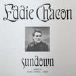 Album cover with portrait of a person and text 'Eddie Chacon Sundown' on a light gray background