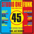 Album cover for 'Studio One Funk' featuring a colorful design with text and numbers.
