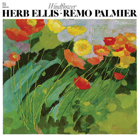 Album cover with colorful flowers and text 'Windflower Herb Ellis Remo Palmier'.