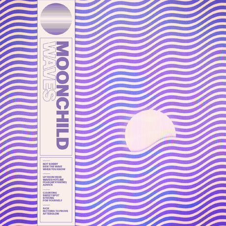 Album cover with wavy pattern and 'Moonchild' text