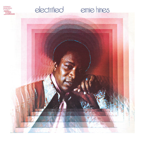 Album cover of 'Electrified' by Emie Hines with a stylized portrait of a person.