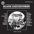 Album cover for 'The Best of Black Jazz Records 1971-76' featuring a black and white photo of a group of people in front of a house.