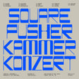 Album cover with blue text on a beige background