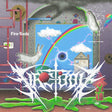 Colorful album cover with abstract elements, rainbow, and text 'Fire-Toolz' on a purple background.