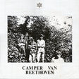 Album cover with black and white photo of people in a rocky area, featuring 'Camper Van Beethoven' text.