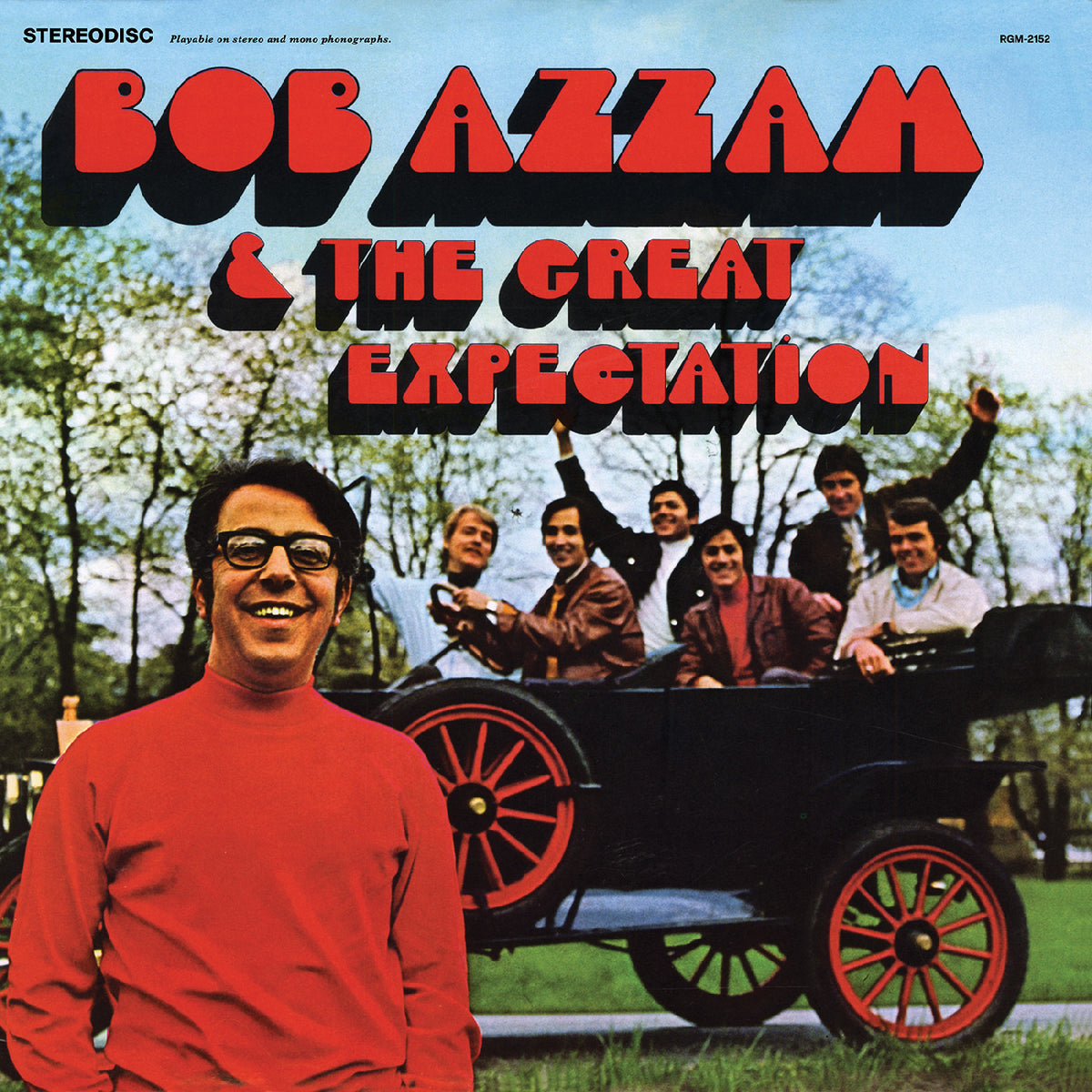 Album cover featuring Bob Azzam and 'The Great Expectation' with a vintage car and people in the background.