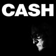 Black and white album cover with 'CASH' text above a silhouette of a person.
