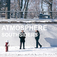 Two people standing in the snow with a fire hydrant and text overlay on a winter scene.
