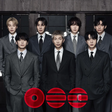 Group of men in suits with a red logo at the bottom