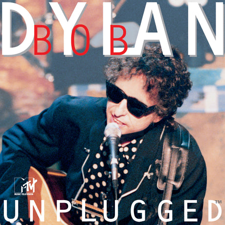 Album cover for 'MTV Unplugged' featuring a person with sunglasses holding a guitar.