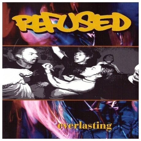 Album cover for 'Refused' with graphic design and text