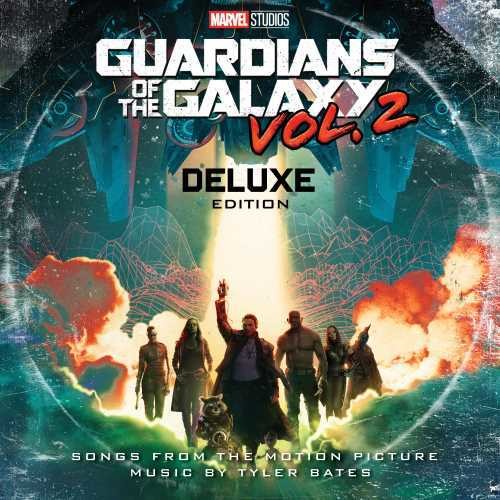 Deluxe edition cover of 'Guardians of the Galaxy Vol. 2' with characters and explosions.