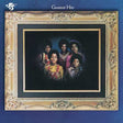 Album cover with a portrait of four young individuals in a decorative frame, labeled 'Greatest Hits'.