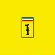 Ferrari logo on a yellow background
