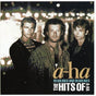 Album cover of 'Headlines and Deadlines: The Hits of a-ha' featuring three band members.
