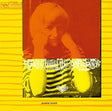 Album cover with a person in a striped shirt on a yellow and red background