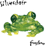 Green frog figurine with 'Silverchair' and 'Frogstone' text on a white background