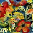 A colorful floral artwork possibly representing the album cover of 'Songs And Instrumentals' by Adrianne Lenker.