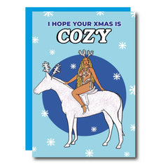 Hope Your Xmas Is Cozy Beyonce Greeting Card