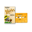 Cassette tape and cover with 'Special Herbs' design on a white background