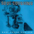 Album cover with an astronaut in a spacesuit on a blue background, featuring the text 'Soul Coughing' and 'Ruby Vroom Remixes'.