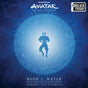 Book cover of 'Avatar: The Last Airbender' Book 1: Water with a blue silhouette and Nickelodeon logo.