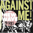 Album cover with text 'Against Me! New Wave B-Sides' on a black background with abstract designs.
