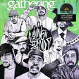 Album cover of 'The Gathering' featuring a collage of faces with a green background.