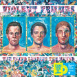Album cover for 'The Blind Leading The Naked' by Violent Femmes with three portraits and colorful abstract design.