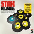 Stax Killer B's vinyl record collection with colorful labels on a light gray background