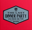 Album cover for 'The Last Dinner Party' with a red background and black text.
