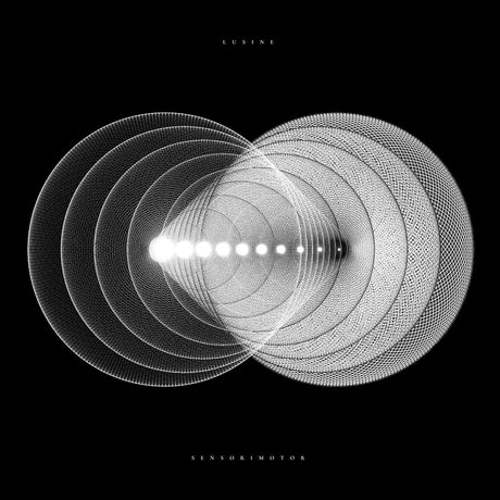 Spiral design with concentric circles on a black background, featuring the text 'Xenonimotor' at the top and bottom.