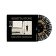 Rosetta Stone 'Executing Nostalgia' vinyl record album with the black outer jacket and a black-and-gold marbled record partially visible, shown on a plain white background.