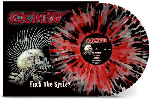 The Exploited - Fuck The System LP (Clear With Red & Black Splatter Vinyl)