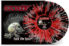 The Exploited - Fuck The System LP (Clear With Red & Black Splatter Vinyl)