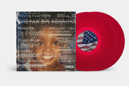 21 Savage - American Dream 2LP (Red Vinyl)