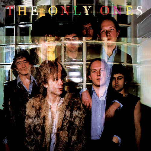 Album cover with 'The Only Ones' band members in front of a glass wall.