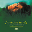 Album cover with a person lying in grass, featuring text about Francoise Hardy.