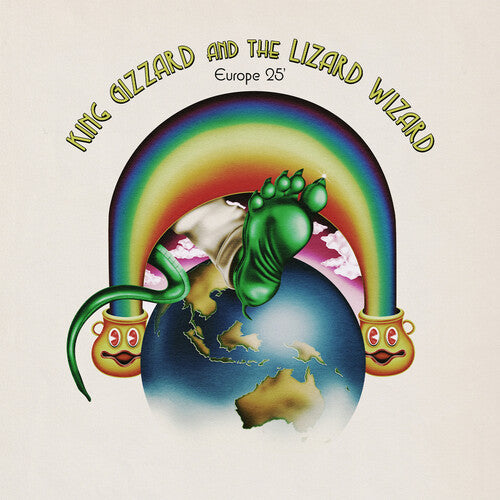 Album cover for King Gizzard and the Lizard Wizard with a colorful design and rainbow.