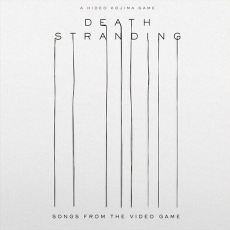 Album cover for 'Death Stranding: Songs from the Video Game' with minimalist design on a white background.