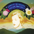 Album cover with a stylized portrait of a woman, flowers, and text 'Connie Converse How Sad, How Lovely' against a colorful background.