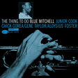 Album cover with hands playing a saxophone and text about musicians involved.
