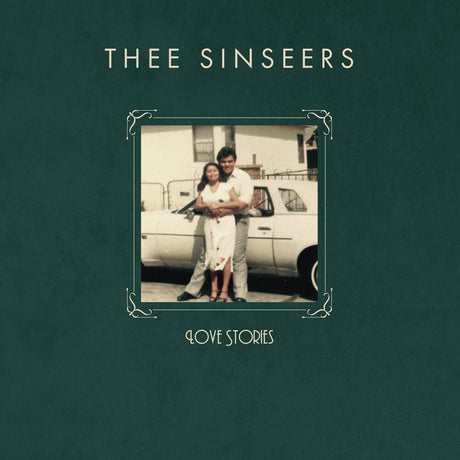 Album cover for 'Thee Sinseers' with a vintage photo of a couple and text on a dark green background.