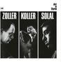Album cover with three jazz musicians and text 'Zoller', 'Koller', 'Solal' on a white background.